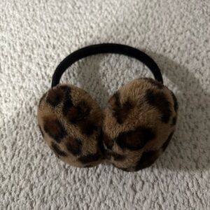 Christian Siriano Cheeta Print Ear Muffs